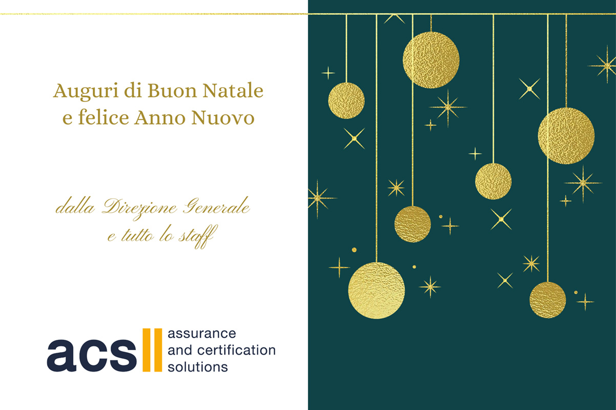 La Direzione Generale e tutto lo staff di ACS Italia augura un sereno Natale e felice Anno Nuovo