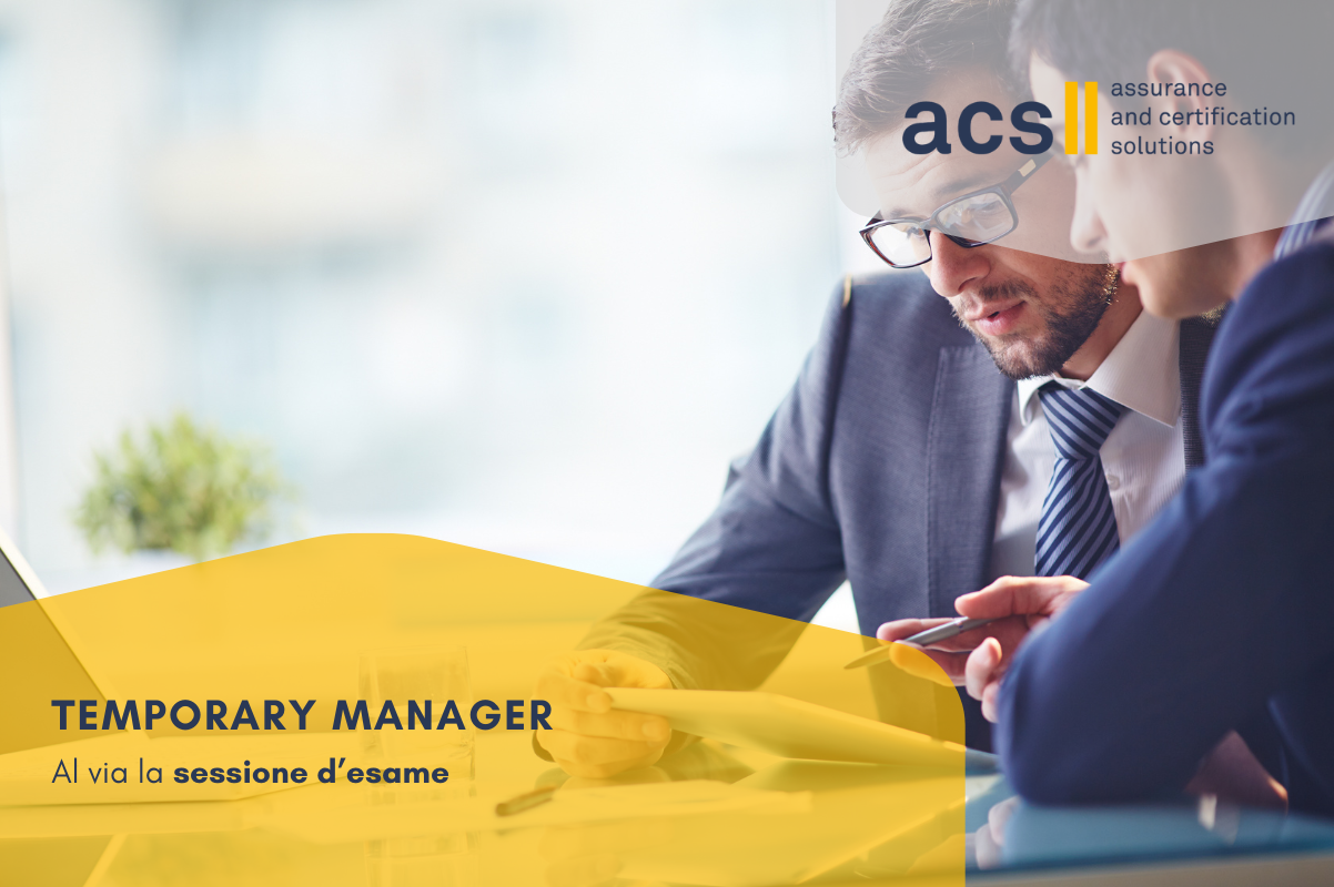 Temporary Manager: al via la sessione d’esame!