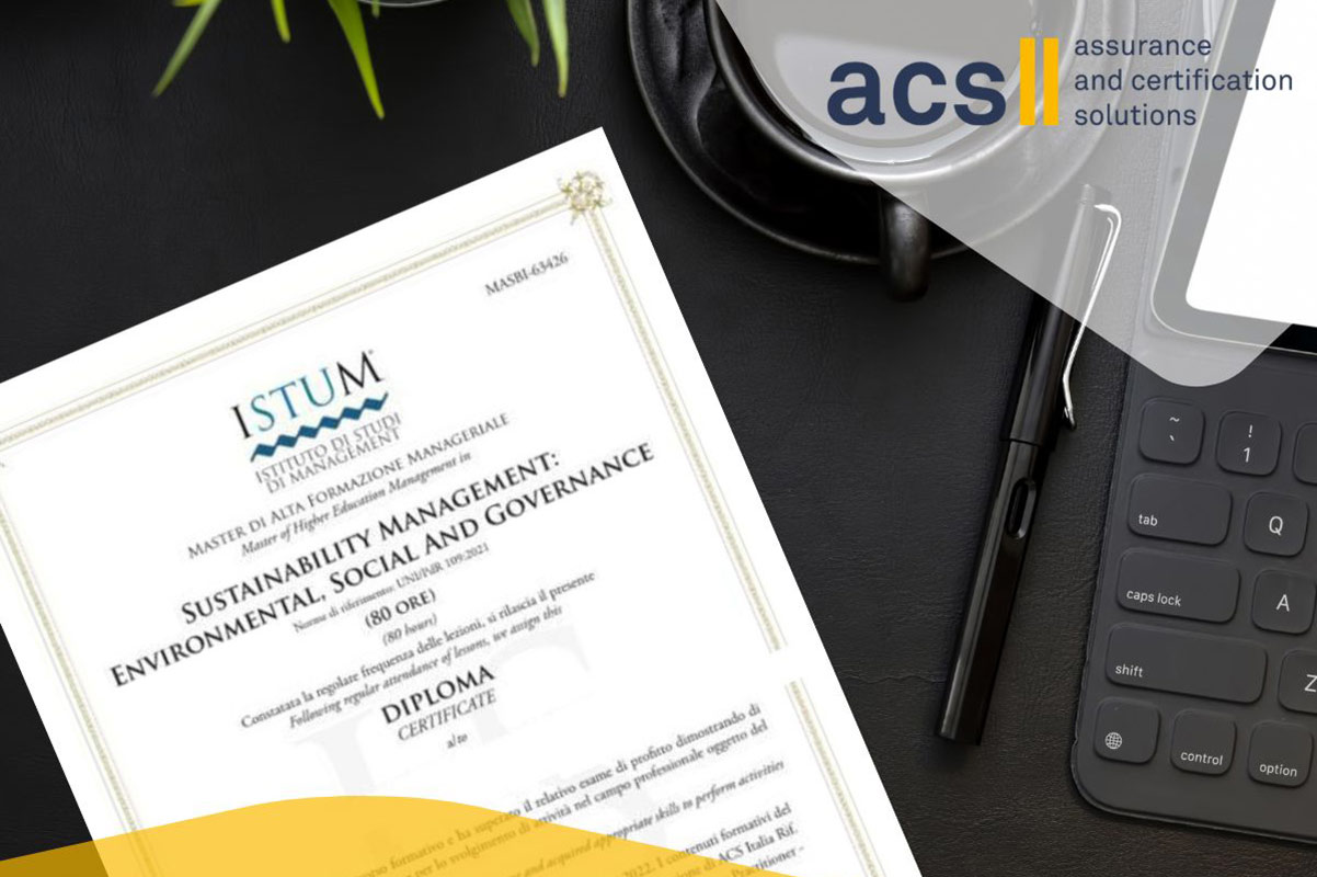 ACS Italia and ISTUM: a partnership for the Sustainability Management training course